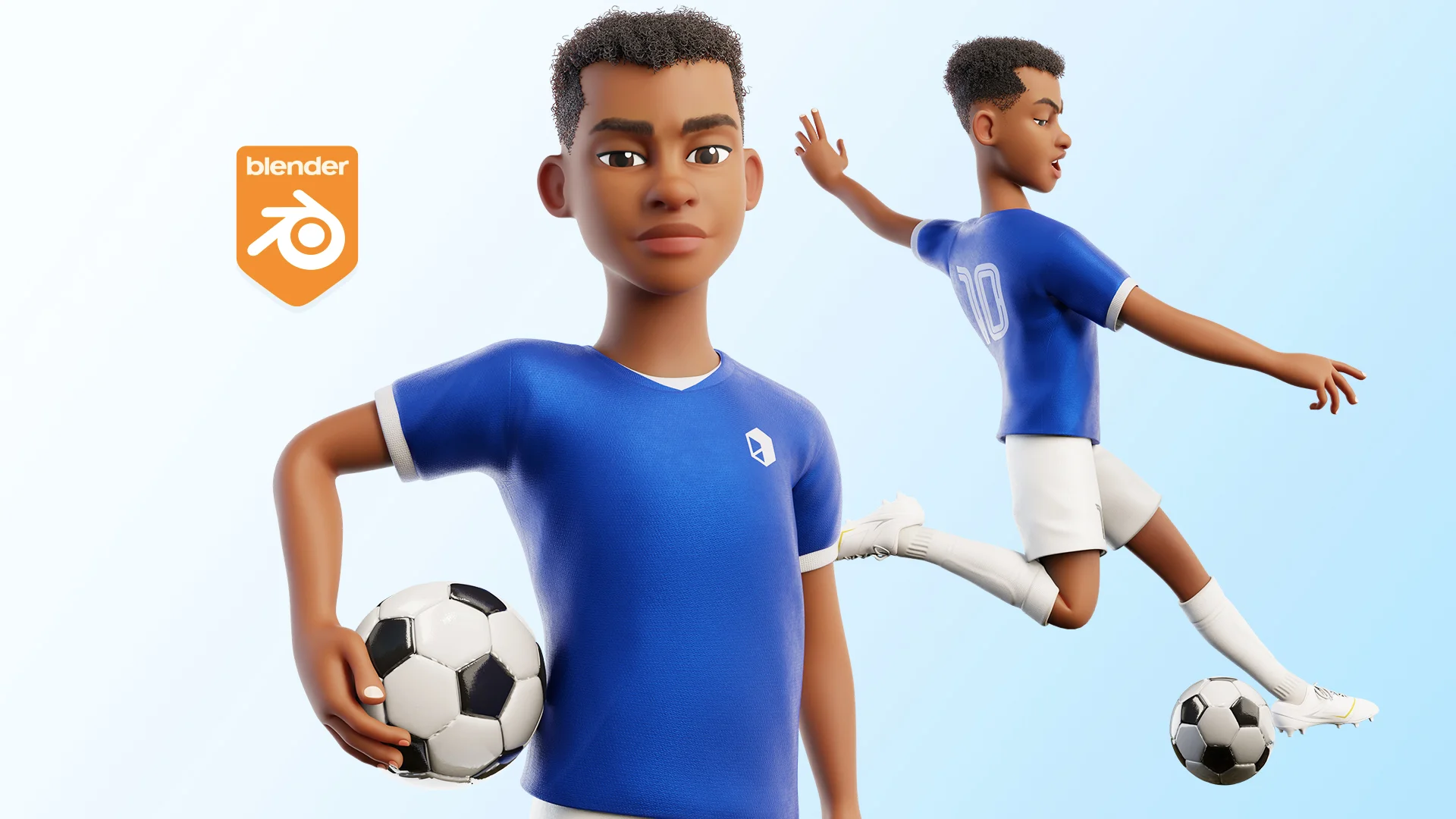 Jugador de futbol caricatura